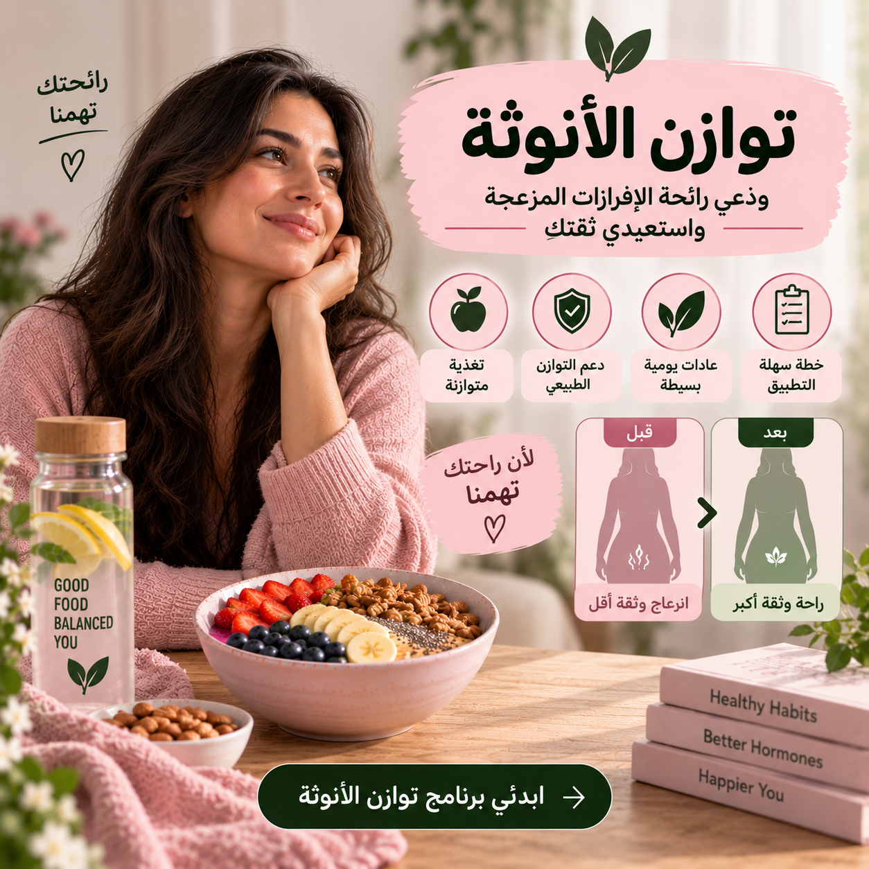 توازن الأنوثة - ودّعي المشاكل المزعجة واستعيدي ثقتكِ
