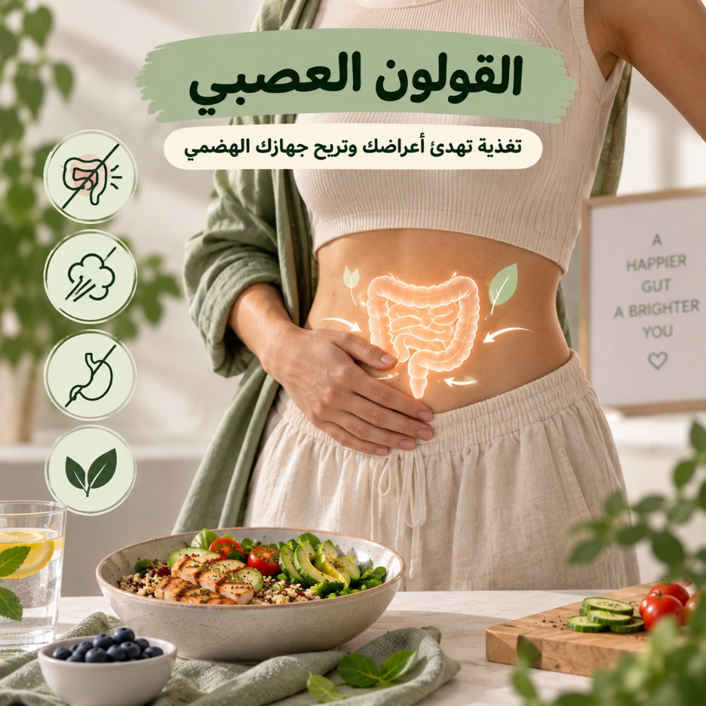 القولون العصبي — تغذية تهدّئ أعراضك وتريح جهازك الهضمي