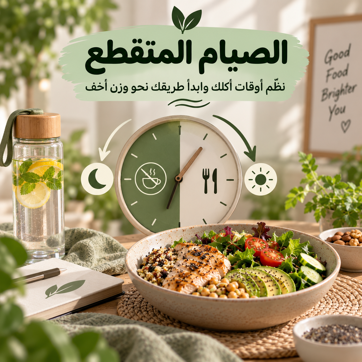 الصيام المتقطع - نظّم أوقات أكلك نحو وزن أخف