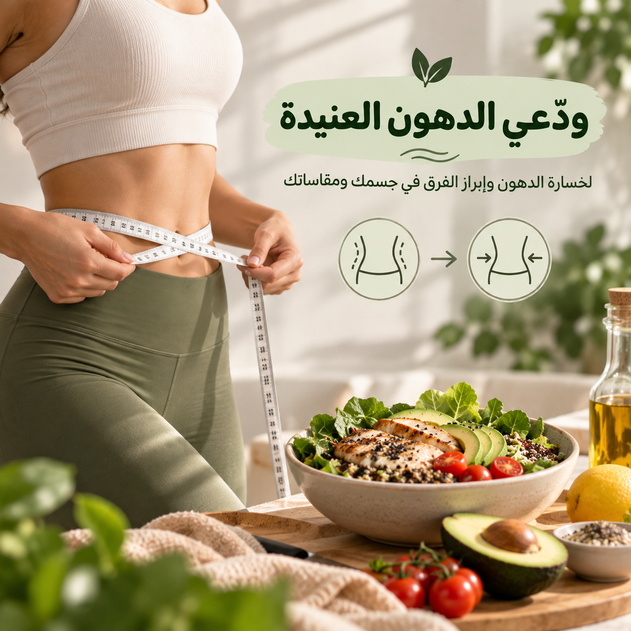ودّعي الدهون العنيدة - لخسارة الدهون وإبراز الفرق في جسمك