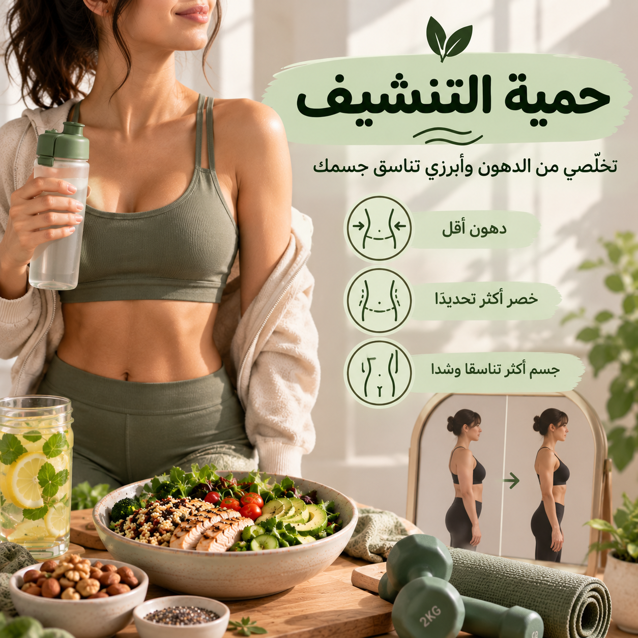 حمية التنشيف للنساء - تخلّصي من الدهون وأبرزي التناسق